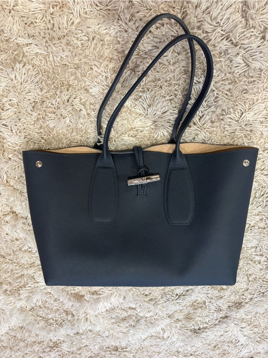 Longchamp Handbags - Longchamp Roseau Leather Shoulder Tote